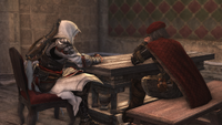 Ezio i Leonardo w rozmowie