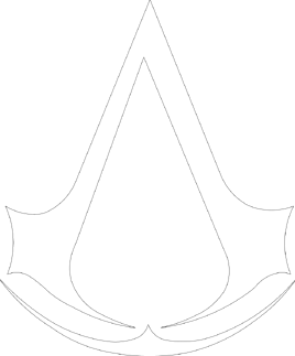 白色描边刺客Logo