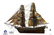 Assassin's Creed IV Black Flag -Ship-Pirate Brig by max qin