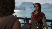 Kassandra reporting the fate of Tekton's brother