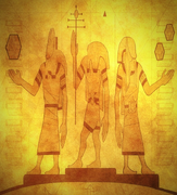 An illustration of three Isu