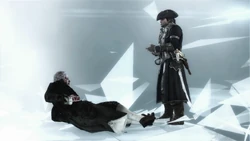 Connor assiste Church nei suoi ultimi momenti.