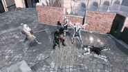 Ezio affrontant les gardes du Château Saint-Ange