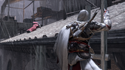 Ezio chasing the Cardinal across the rooftop