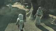El informador solicitando la ayuda de Altaïr.