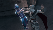 Ezio asesinando al segundo conspirador.