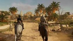 Basim and Ali arriving in Jarjaraya