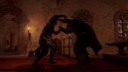 Ivarr brawling with Rhodri