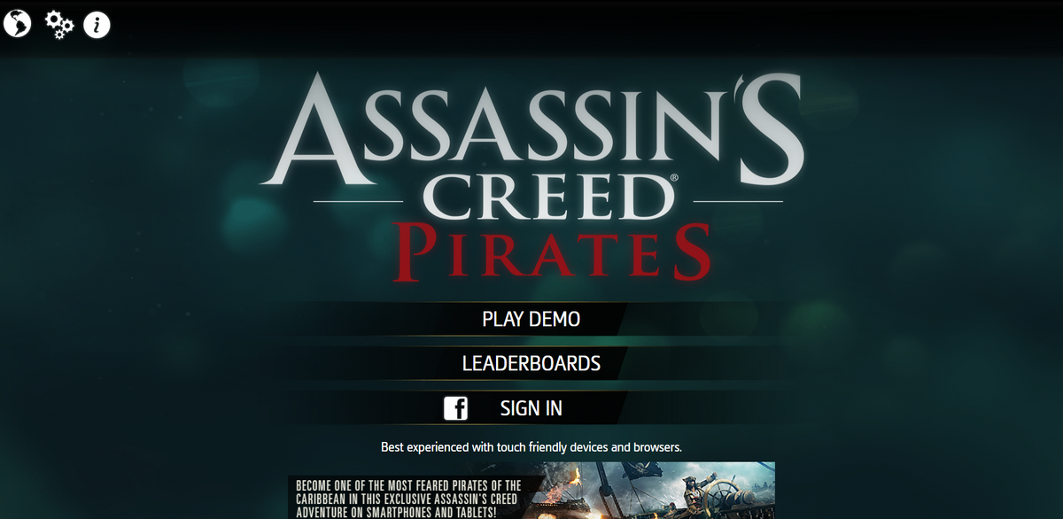 Die demo. Assassins Creed Pirates.