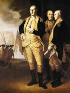 Вашингтон во время революции, скрывая Яблоко под жакетом