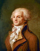 A portrait of Robespierre