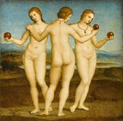 Three Graces, by Raphael