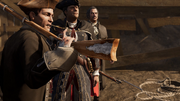 Haytham warning the mercenaries