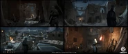 Concept art du village d'esclaves