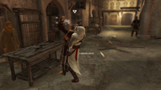 Altaïr assassinating Tamir