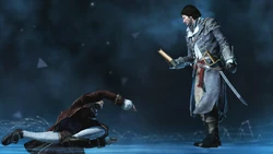 Shay with a dying James Wardrop