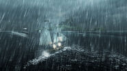 Una nave in una tempesta.