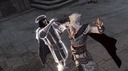 Ezio assassinating Francesco