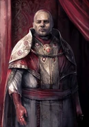 Rodrigo's portret op het Tibereiland