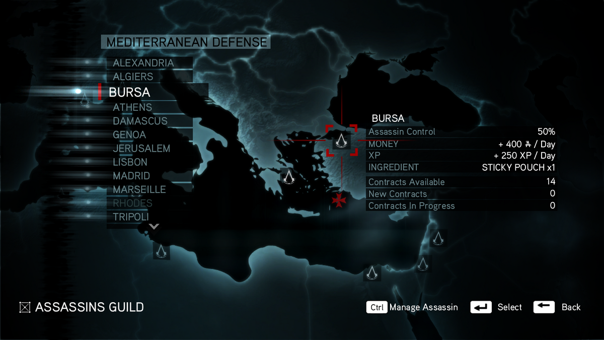 Interactive Map for AC Revelations (includes data fragments