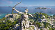 The statue of Artemis Agratora on the island