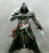 Ezio's new robes in Revelations.