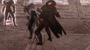 Ezio killing a Papal Guard