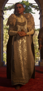 Valdis in her wedding dress