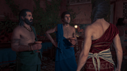 Aristophanes first meeting with Kassandra