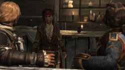 Kidd telling Edward about the Observatory's legend
