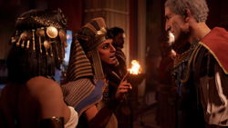 托勒密威胁凯撒