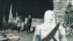 阿泰尔看到水手怒骂骑士