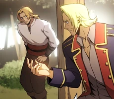 ACFT - Edward explaining Templars to John