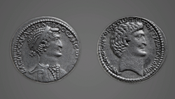 DTAE Tetradrachm of Cleopatra and Mark Antony