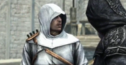 Altaïr talking with Al Mualim.