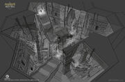 Assassin's Creed IV Black Flag Aveline Mission Temple Interior Concept Art by EddieBennun