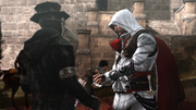 Ezio purchasing medicine