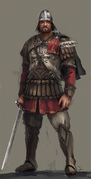 Concept art of a Byzantine soldier