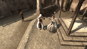 Altaïr fighting the herald