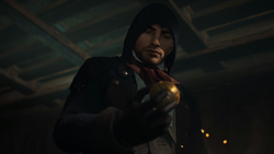 Arno holding the Apple of Eden