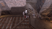 Ezio observing Vincenzo's arrest