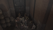 A group of servants denied entrance