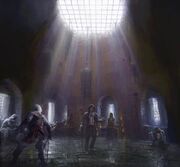 Concept art of one of the Bastille's cells