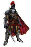 Early concept art of the Papal Guard