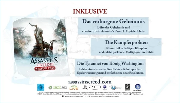 Der Season Pass inklusive aller Inhalte