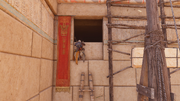 Bayek sneaking into the treasury