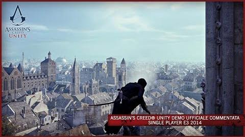 Assassin's Creed Unity Demo Ufficiale Commentata Single Player E3 2014 IT