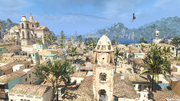 Edward Kenway on a viewpoint in Havana