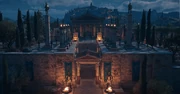 Tempio di Efesto di notte.