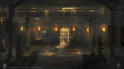 Concept art of the antechamber